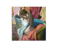 Edgar Degas Painter Work Poster Seated Bather-1 Home Decor Wall Art Hanging Picture Print Bedroom Decorative Paintings Room Aesthetic 24x24inch(60x60cm)