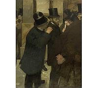Edgar Degas Portraits At The Stock Exchange Art Print Canvas Premium Wall Decor Poster Mural