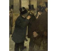 Edgar Degas Portraits At The Stock Exchange Großer Kunstdruck, Wanddekoration, Premium Wandbild