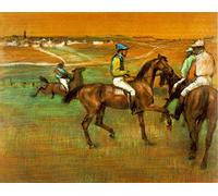Edgar Degas Race Horses Paint by Numbers for Adults DIY Oil Painting Kits on Canvas