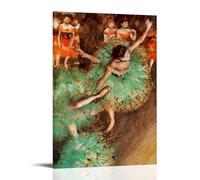 Edgar Degas The Green Dancer Classic Ballet Dancer Poster Canvas Print Art Exquisite Stunning Art Print Pictures Home Decor for Apartment Dorm Room Kitchen Artworks Picture Print Wall Art Painting Can