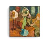 Edgar Degas The Millinery Shop Impressionist Vintage Millinery Workshop Poster Canvas Print Art Elegant Art Print Pictures Home Decor For Apartment Dorm Room Kitchen Wall Art Aesthetic Canvas Painting