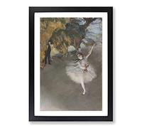 Edgar Degas The Star Ballerina Framed Print | A2 Oak Framed Wall Art | Ready to Hang | Modern Space Picture | Living Room Bedroom Lounge Office
