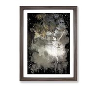 Edgar Degas The Star Ballerina Modern Cb Framed Print | A4 Walnut Framed Wall Art | Ready to Hang | Modern Space Picture | Living Room Bedroom Lounge Office