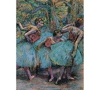 Edgar Degas Three Dancers Blue Tutus Red Bodices Unframed Wall Art Print Poster Home Decor Premium