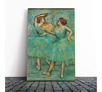 Edgar Degas Two Dancers Canvas Wall Art Print 20x14 Inch | Ready to Hang, Gallery Wrapped, Fade-Resistant Inks, Securely Packaged, UK Made