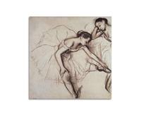 Edgar Degas Two Dancers Famous Painting Posters Wall Art Bedroom Prints Home Decor Hanging Picture Canvas Paintings 16x16inch(40x40cm)