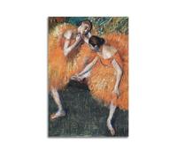 Edgar Degas-Two Dancers Printed Posters Wall Art Scroll Canvas Painting Picture Living Room Decor Home 12x18inch(30x45cm)