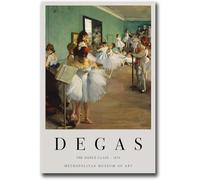 Edgar Degas Vintage Posters The Dance Class Canvas Wall Art Edgar Degas Prints Edgar Degas Painting For Home Wall Decor Picture 40x50cm No Frame