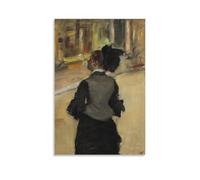 Edgar Degas（Woman Viewed from Behind ） Wall Art Posters Picture Print Wall Art Painting Canvas Artworks Idea Room Aesthetic 12x18inch(30x45cm)
