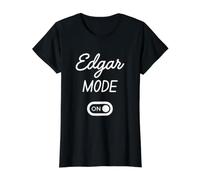Edgar Mode On Name Value Graphic T-Shirt, Women, Black, M
