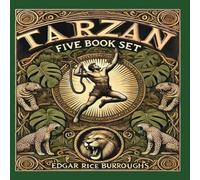Edgar Rice Burroughs Tarzan 5 Book Set (Collector's Edition) (Laminated Hardback with Edgar Rice Burroughs Multicolor