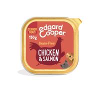 Edgard and Cooper Magnificent Chicken and Salmon Senior Dog Wet Food Trays - 150g