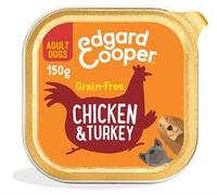 Edgard and Cooper Chicken & Turkey Apple Cranberry & Carrot Tray for Dogs 150g