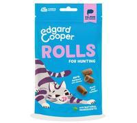 Edgard Cooper natural cat treats, salmon & chicken rolls (1 x 45g bag), grain free and packed with fresh meat, high protien, perfect for hunting, natural ingredients & no added sugar