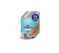 Edgard Cooper Adult Wet Dog Food Tin - Festive Turkey Feast - (6 x 400g tin), Grain Free, Fresh meat, High Protein & Natural Ingredients