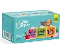 Edgard Cooper Adult Wet Dog Food Tins, 6 flavour multipack, (6x 100), Natural ingedients & fresh meat, grain free & gluten free, full of essential amino acids for healthy insides