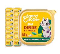 Edgard & Cooper Cat Can Without Grains Natural Food (Organic Turkey/Chicken, Bj: 85g x 16)