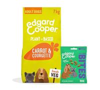 Edgard & Cooper Dog Dry Food Plant & Carrot Grain Free 7kg + Apple Dog Treats Bites 1x50g - Kibble & Treats Bundle