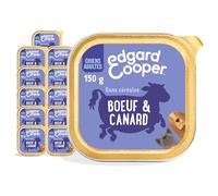 Edgard & Cooper Dog Food (Beef & Duck, 150g x 11), Grain Free, Fresh Meat and Quality Protein, Real Ingredients for Dogs, Hypoallergenic, No Added Sugars