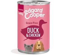 Edgard & Cooper Fabulous Duck & Chicken | Wet Puppy Food | with Delicious Banana, Mango & Pea | Slow Cooked | Prebiotics for Healthy Digestion | Grain