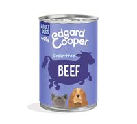 Edgard & Cooper Beef Grain Free Tins Wet Adult Dog Food 400g x 6