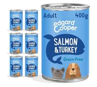 Edgard & Cooper Grain Free Adult Dog Wet Food Salmon & Turkey 6 x 400g