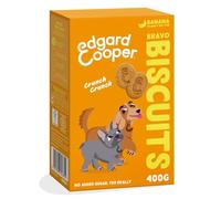Edgard Cooper Natural Dog Treats, Banana Bravo Biscuits, 1 x 400g box, Grain Free, Plantbased Dog Treats, training treats packed with fresh fruit