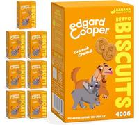 Edgard Cooper Natural Dog Treats - Banana Bravo Biscuits - (7 x 400g box), Grain Free, Plant-based Dog Treats, training treats packed with fresh fruit