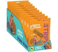 Edgard Cooper Natural Dog Treats - Chicken Snuggle Up Strips - (10 x 75g bag), Grain Free, High in Protein & fresh meat, full of essential amino acids for healthy insides