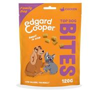 Edgard Cooper Natural Dog Treats, Chicken Top Dog Bites Small, 1 x 120g Family Pack, Grain Free, High in Protein fresh meat, full of essential amino acids for healthy insides