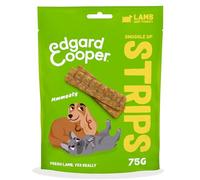 Edgard Cooper Natural Dog Treats - Lamb and Turkey Snuggle Up Strips - (10 x 75g bag), Grain Free, High in Protein & fresh meat, full of essential amino acids for healthy insides