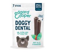 Edgard and Cooper Doggy Dental Strawberry & Mint Small Dog 7 Sticks (Pack of 8)