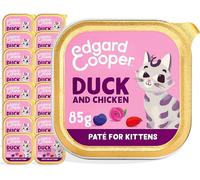 Edgard & Cooper Organic Pat for Kittens Wet Food 85g x 16 Organic Duck and Chic