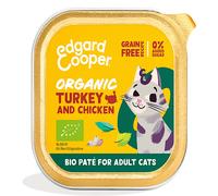 Edgard & Cooper Organic Turkey and Chicken Pate for Adult Cats - 85g