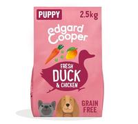 Edgard Cooper Puppy Grain Free Dry Dog Food (Duck & Chicken 2kg), Natural Kibble for Puppies, Gluten-Free, Hypoallergenic, with Fresh Meat & Amino Acids