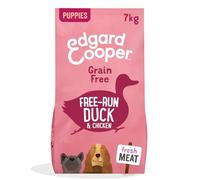 Edgard Cooper Puppy Grain Free Dry Dog Food (Duck & Chicken 7kg), Natural Kibble for Puppies, Gluten-Free, Hypoallergenic, with Fresh Meat & Amino Acids