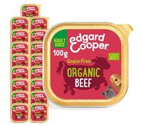 Edgard and Cooper Organic Marvellous Beef Adult Dog Wet Food Trays - 100g