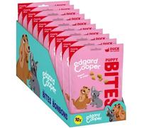 Edgard Cooper Puppy Treats - Duck annd Chicken Puppy Bites (Small) - (10 x 120g Family Pack), Grain Free, High in Protein & fresh meat, full of essential amino acids for healthy insides