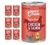 Edgard & Cooper Senior Grain Free Wet Dog Food with Chicken & Salmon 6 x 400g