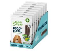 Edgard Cooper Treats Dental Stick, Medium, Eucalyptus Apple, 8 x 7 stick pack, Natural Dog Chew Sticks, Dental Hygiene, One per Day, Low Calorie, Long Chewing, Fresh Breath