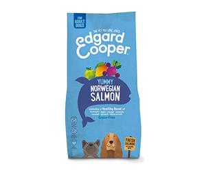 Edgard & Cooper Yummy Norwegian Salmon Dry Food with Beetroot, Apple, Mango and Blackcurrant for Adult Dogs