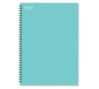 Edge A4 Mint Green Notebook Soft Cover Twin Wire Notepad School Work Note Taking Journal