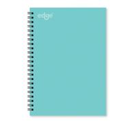 Edge A5 Mint Green Notebook Soft Cover Twin Wire Notepad School Work Note Taking Journal