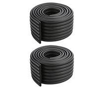 Edge and Corner Protector, 4M Baby Proofing Guard Coverage Safety Bumper DIY Edge Corners for Child Safety, Furniture Protect (Black)