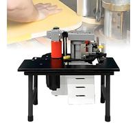 Edge Bander, 1200W Portable Double Side Edge Gluing Machine with Adjustable Speed 2~6m/min for Cabinets, Wardrobes, Wood Projects