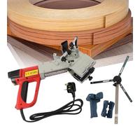 Edge Bander for Woodworking, 2000W Portable Manual Banding Machine for Straight & Curved Cuts, Perfect for Home Improvement Projects