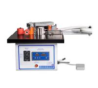 Edge Bander Portable Woodworking Banding Machine - Self-Cutting for 7-60mm Width, Double-Sided Gluing for Straight and Arc Edges