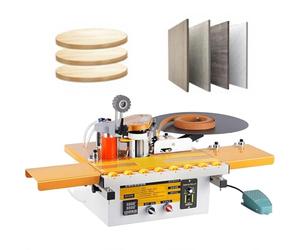 Edge Banding Machine, 1200W Automatic Tape Cutter with Dual Side Gluing & Temperature Control, Suitable for 6-60mm Band Width, Ideal for Various Boards