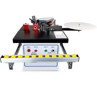 Edge Banding Machine,1200W Portable Edgebander,Desktop Automatic Edge Bander,120-220℃ Double Sided Gluing Automatic Feed,Break Belt Upgrade,10-60m/min
